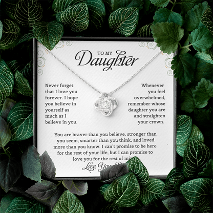 To My Daughter | Love Knot Necklace