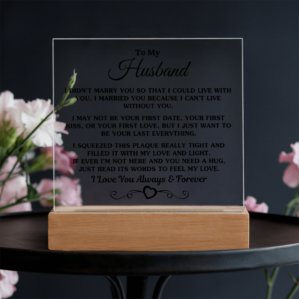 To My Husband | Acrylic Square Plaque