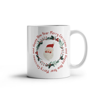 Merry Christmas And Happy New Year | White Ceramic Mug