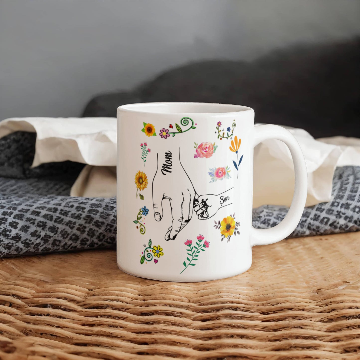 Mom And Son | White Ceramic Mug